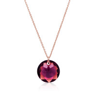 Crystal & Silver Halskette Classic Cut Amethyst...
