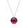 Crystal & Silver Halskette Classic Cut Amethyst Shimmer in Silber