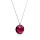 Crystal & Silver Halskette Classic Cut Amethyst Shimmer in Silber