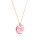 Crystal & Silver Halskette Classic Cut Light Rosé Shimmer Silber vergoldet