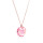 Crystal & Silver Halskette Classic Cut Light Rosé Shimmer Silber Rosé