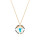 Crystal & Silver Halskette Classic Cut Aurora Borealis Silber vergoldet