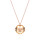 Crystal & Silver Halskette Classic Cut Golden Shadow Silber Rosé