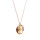 Crystal & Silver Halskette Classic Cut Golden Shadow Silber Rosé