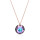 Crystal & Silver Halskette Classic Cut Vitrail Light Silber Rosé