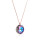 Crystal & Silver Halskette Classic Cut Vitrail Light Silber Rosé
