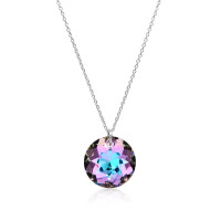 Crystal & Silver Halskette Classic Cut Vitrail Light...