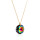 Crystal & Silver Halskette Classic Cut Vitrail Medium Silber vergoldet