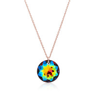 Crystal & Silver Halskette Classic Cut Vitrail Medium...