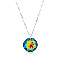 Crystal & Silver Halskette Classic Cut Vitrail Medium...