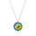 Crystal & Silver Halskette Classic Cut Vitrail Medium in Silber