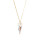 Crystal & Silver Halskette Spike Crystal Shimmer Silber vergoldet