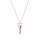 Crystal & Silver Halskette Spike Crystal Shimmer Silber Rosé