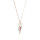 Crystal & Silver Halskette Spike Crystal Shimmer Silber Rosé