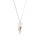 Crystal & Silver Halskette Spike Crystal Shimmer in Silber