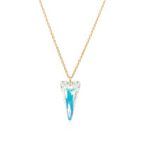 Crystal & Silver Halskette Spike Aurora Borealis...