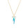 Crystal & Silver Halskette Spike Aurora Borealis Silber vergoldet