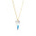 Crystal & Silver Halskette Spike Aurora Borealis Silber vergoldet
