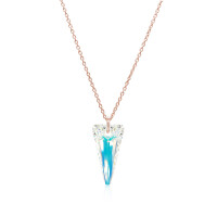 Crystal & Silver Halskette Spike Aurora Borealis...
