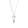 Crystal & Silver Halskette Spike Aurora Borealis Silber Rosé