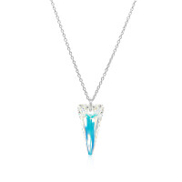Crystal & Silver Halskette Spike Aurora Borealis in...