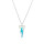 Crystal & Silver Halskette Spike Aurora Borealis in Silber