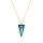 Crystal & Silver Halskette Spike Bermuda Blue Silber vergoldet