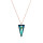 Crystal & Silver Halskette Spike Bermuda Blue Silber Rosé