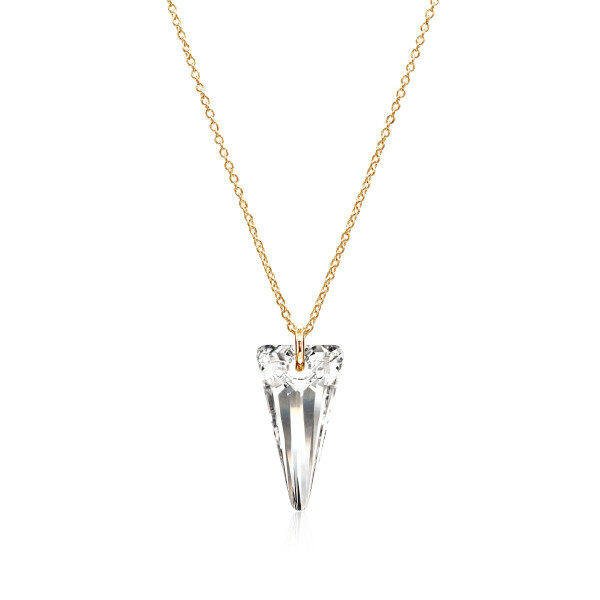 Crystal & Silver Halskette Spike Argent Light Silber vergoldet