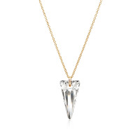 Crystal & Silver Halskette Spike Argent Light Silber...