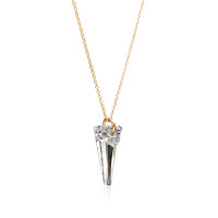 Crystal & Silver Halskette Spike Argent Light Silber vergoldet