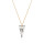 Crystal & Silver Halskette Spike Argent Light Silber vergoldet