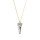 Crystal & Silver Halskette Spike Argent Light Silber vergoldet