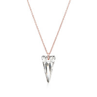 Crystal & Silver Halskette Spike Argent Light Silber...