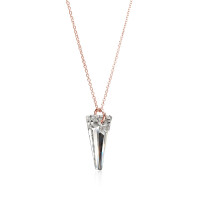 Crystal & Silver Halskette Spike Argent Light Silber Rosé