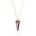 Crystal & Silver Halskette Spike Vitrail Light Silber vergoldet