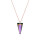 Crystal & Silver Halskette Spike Vitrail Light Silber Rosé