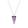 Crystal & Silver Halskette Spike Vitrail Light in Silber
