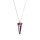 Crystal & Silver Halskette Spike Vitrail Light in Silber