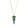 Crystal & Silver Halskette Spike Vitrail Medium Silber vergoldet