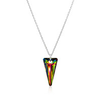 Crystal & Silver Halskette Spike Vitrail Medium in...