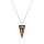 Crystal & Silver Halskette Spike Vitrail Medium in Silber