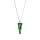 Crystal & Silver Halskette Spike Vitrail Medium in Silber