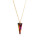 Crystal & Silver Halskette Spike Volcano Silber vergoldet