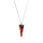 Crystal & Silver Halskette Spike Volcano in Silber
