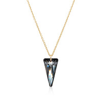 Crystal & Silver Halskette Spike Silver Night Silber...