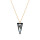Crystal & Silver Halskette Spike Silver Night Silber vergoldet