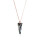Crystal & Silver Halskette Spike Silver Night Silber Rosé