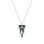Crystal & Silver Halskette Spike Silver Night in Silber