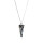 Crystal & Silver Halskette Spike Silver Night in Silber